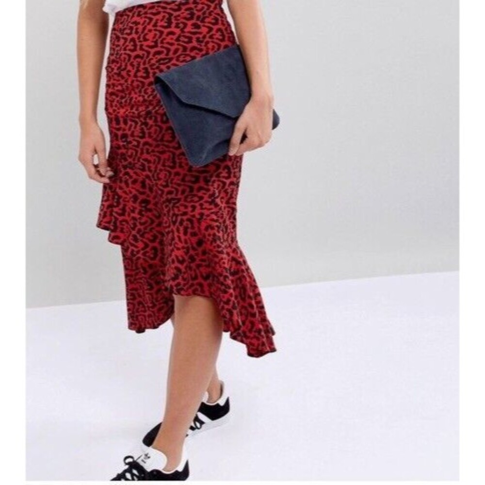 ASOS DESIGN suede tuck front clutch bag Purse Navy Blue - Picture 3 of 11